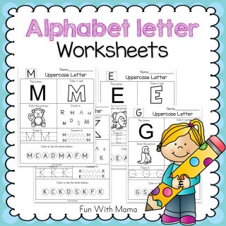 printable-alphabet-letter-worksheets – Fun with Mama Shop