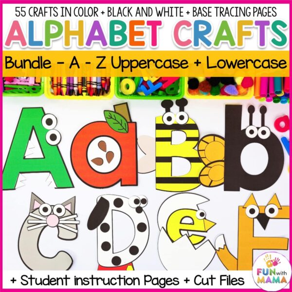 Alphabet Letter Craft Activities Bundle