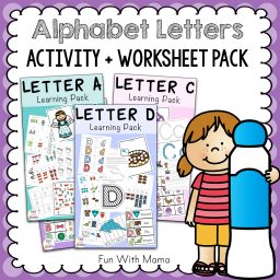 Alphabet Letter Activities Pack Bundle Download