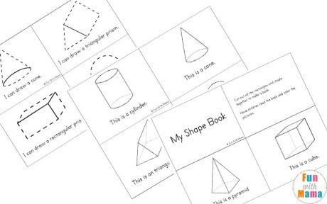 3D Shapes Activities Black and White Set - Fun with Mama Shop