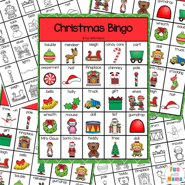 Christmas Bingo Game - Fun with Mama Shop