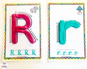 Alphabet Tracing Mats - Play Dough Mats - Fun with Mama Shop