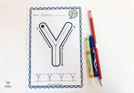 Alphabet Tracing Mats - Play Dough Mats - Fun with Mama Shop