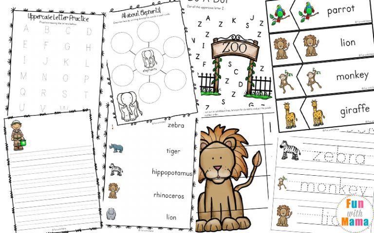 Zoo Scavenger Hunt For Kids + Zoo Activities - Fun with Mama Shop