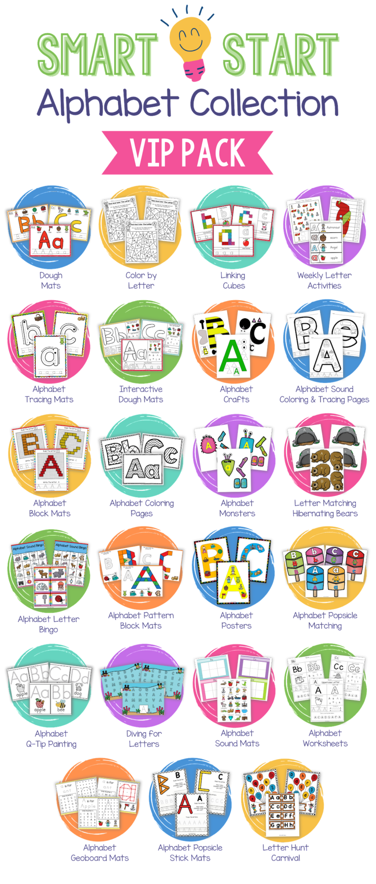 Alphabet Activities Bundle - Smart Start VIP Collection - Fun with Mama ...