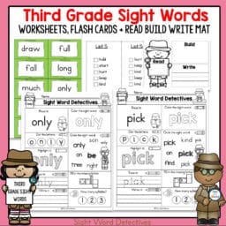 Third Grade Sight Word Activities