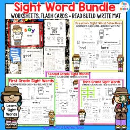 Sight Word Worksheets Bundle