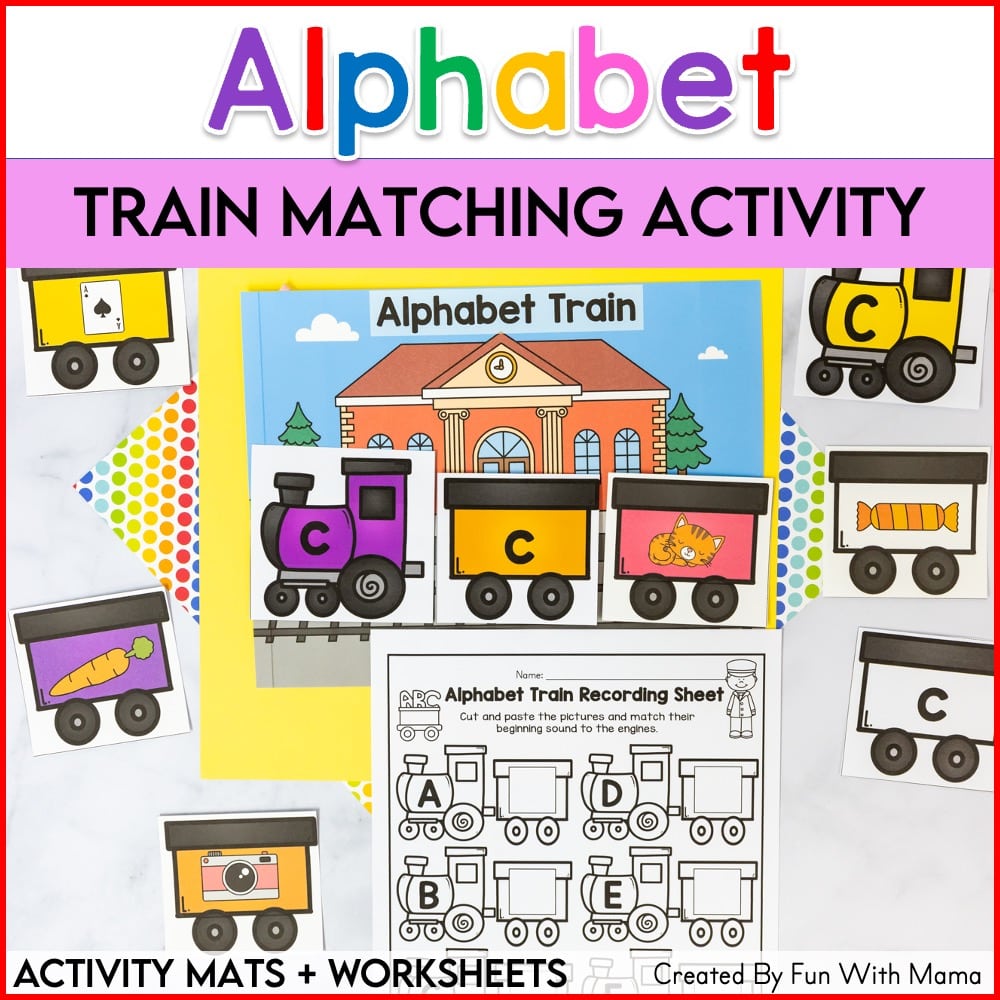 alphabet matching trains
