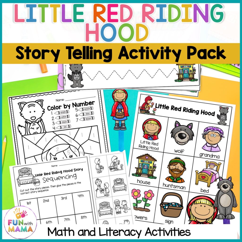 Little red riding hood story activities