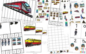 Train Activities Pack - Fun with Mama Shop