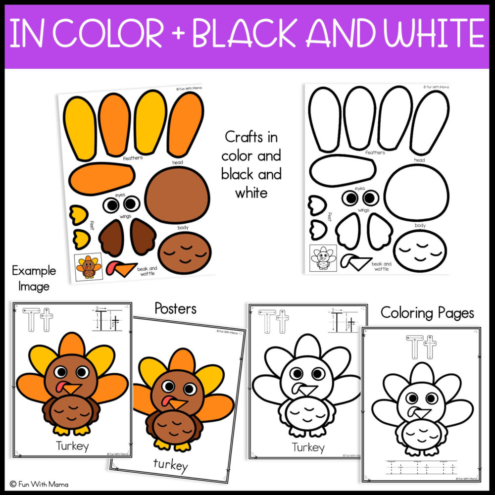Turkey Craft - Fun with Mama Shop