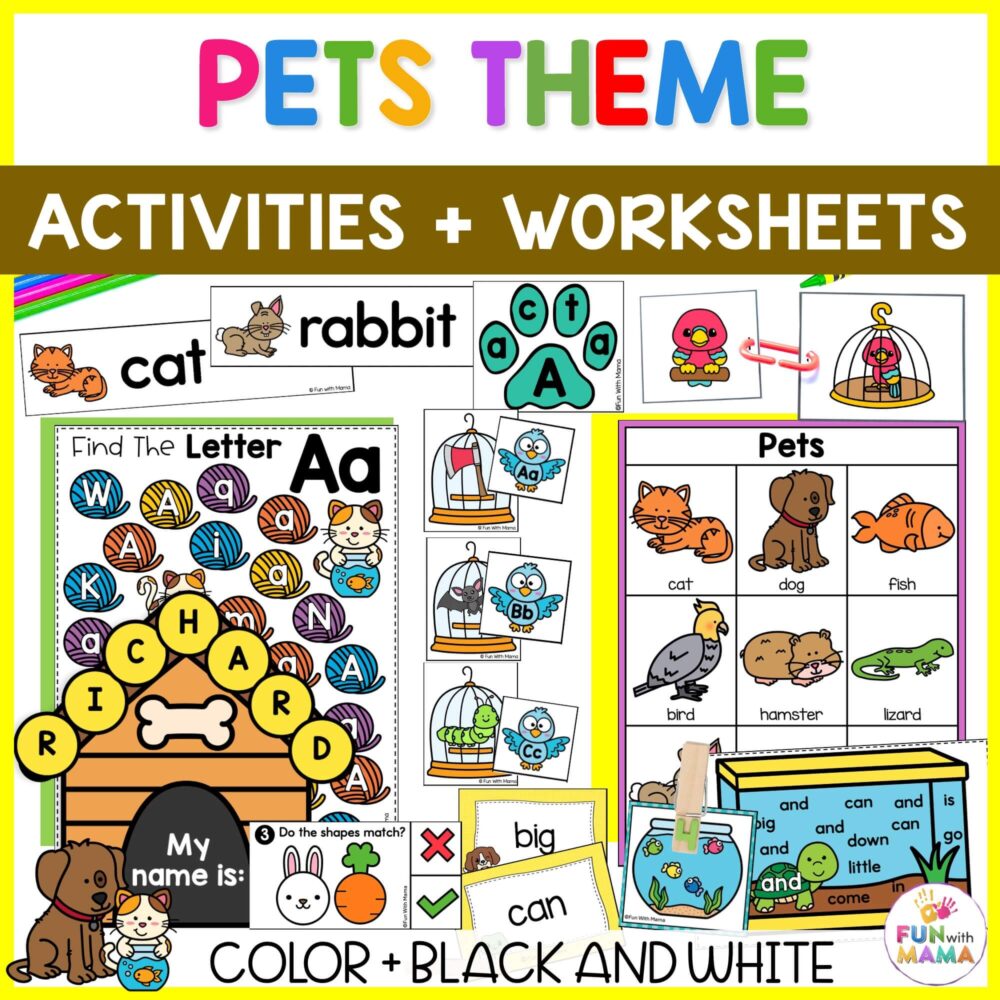 Pet Themed Activities